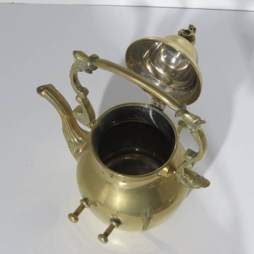 Brass Vintage brass teapot with stand and burner for sale in Cape